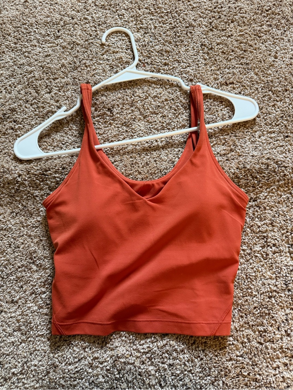 Lululemon Canyon Orange Women's Align Cropped Tank Top